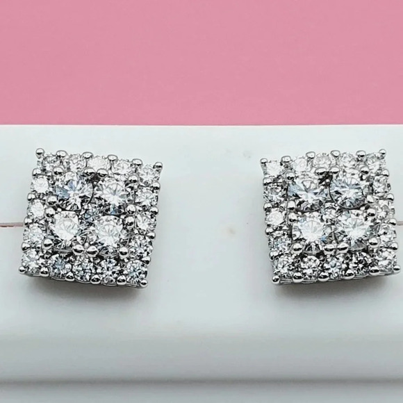 925 Sterling Silver Cubic Zirconia Earrings, U19254549 - Picture 4 of 11